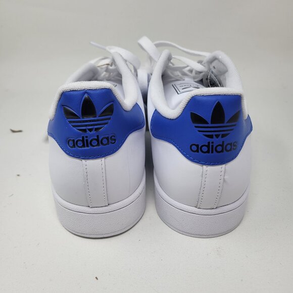 adidas Superstar II 2 White Blue JQ4729 US size 13 UK 12.5 Shell Toe Sneaker - Picture 6 of 9